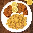 Echtes Wiener Schnitzel (Kalbsfleisch) mit Kartoffelsalat